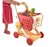Caddie Courses pour | Chariot Jouet D'Épicerie avec Set De Jeu,Jeu Interactif d'Imitation Cuisine pour Filles Garçons Apprentissage Préscolaire