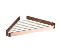 Caddie de Douche d'angle, étagère de Salle de Bain en métal Triangulaire, Support Mural(Rose Gold)