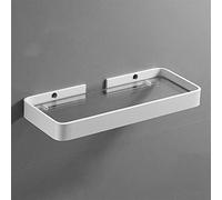 Caddie de douche d'angle, étagère salle bain, miroir en aluminium blanc, commode avant, rangement, étagères cuisine murales