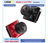 Caddx Ratel 2 V2 FPV caméra Ratel2 2.1mm objectif 1200TVL 16:9/4:3 NTSC/PAL commutable 19*19mm Micro objectif pour Drone de course FPV 1PC Rouge