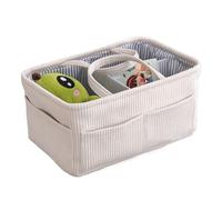 Caddy à Couches Pour - Panier Organisateur En Velours Côte | Porte-objets er, Support Couches | Spacieux Conteneur Et La Disposition Des Articles ýér La