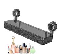 Caddy de douche adhésif - étagère de salle de bain d'aspiration, pas d'organisateur de douche de forage | Étagère d'aspiration solide, organisateur de stockage à la ventouse rectangle, porte-douche mu