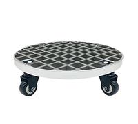 Caddy de Plantes avec Roues Heavy Duty, Caddies de jardinière Rond Grand Pot de Fleurs Déménageur Chariot de Plantation roulettes (Grey 36cm)