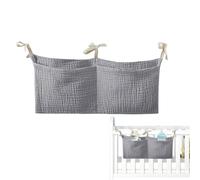 Caddy de rangement pour berceau, poche pour berceau de bébé | Organisateur portatif de berceau de couche-culotte de sac de chevet - Sac de rangement à usages multiples, literie pour bébé en coton pour