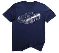 Caddy XLR Y-Platform 2006 Luxury V8 Car Art Tee (XL, Navy)
