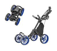 Caddytek Caddycruiser One Version 8 Chariot de Golf Pliable à 4 Roues Bleu