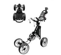 CaddyTek Caddycruiser One Version 8 Chariot de Golf Pliable à 4 Roues en 1 clic Léger et Compact Facile à Ouvrir