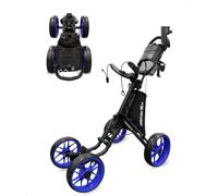 CaddyTek Caddycruiser One Version 8 Chariot de Golf Pliable à 4 Roues en 1 clic Léger et Compact Facile à Ouvrir