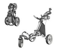 Caddytek CaddyLite One Pivotant V8 Argenté Chariot de Golf Unisexe-Adulte, Taille Unique