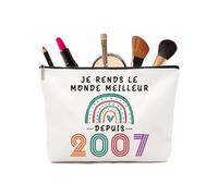 Cadeau 18 Ans Fille, 18 Ans Anniversaire Fille Trousse Maquillage, Cadeau 18 Ans Fille Personnalisé, Idée Cadeau 18 Ans Fille(2007)