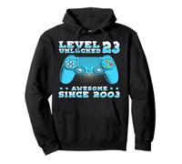 Cadeau 23 Anniversaire 23 Ans Gamer Niveau 23 Débloqué 2003 Sweat à Capuche