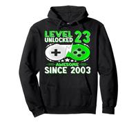 Cadeau 23 Anniversaire 23 Ans Gamer Niveau 23 Débloqué 2003 Sweat à Capuche