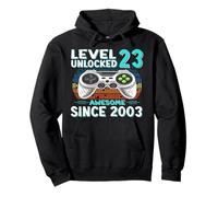 Cadeau 23 Anniversaire 23 Ans Gamer Niveau 23 Débloqué 2003 Sweat à Capuche
