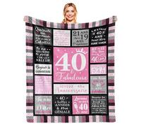 Cadeau 40 Ans Femme, 40 Ans Femme, Anniversaire 40 Ans Femme, Cadeau Anniversaire Femme 40 Ans, Decoration/Deco Anniversaire 40 Ans, Cadeau Femme/Maman/Amie/Tata/Soeur, 1985 Couverture 150x130CM
