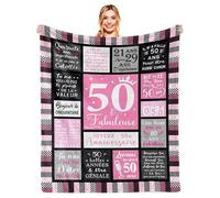 Cadeau 50 Ans Femme, 50 Ans Anniversaire Femme, Idée Cadeau Femme 50 Ans Anniversaire, Cadeaux 50 Ans, Decoration Anniversaire 50 Ans, Cadeau Femme/Maman/Amie/Tata/Soeur, 1975 Couverture 150x130CM