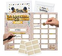 Cadeau 60 Ans Homme Femme - Jeu à Gratte et Gagner Personnalisé - Blagues Cadeaux Drôle