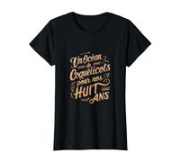 Cadeau 8 Ans Anniversaire de Mariage Noces de Coquelicot T-Shirt, Femme, Noir, XL