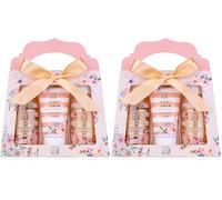 Cadeau Accentra Set de douche pour femmes HONEY JASMINE dans une belle boîte - Set de soins 3 pièces gel douche, lotion et bain moussant - Idéal pour la Saint-Valentin & la Fête des mères (Lot de 2)