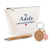 Cadeau Adèle Pas comme Les Autres | Coffret Trousse, Stylo & Porte-clés Remerciement Femme