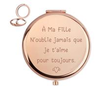 Cadeau Ado Fille,Cadeau Adolescente Fille,Cadeau Communion Fille,Cadeau Bapteme Fille,Miroir De Poche,Cadeau Jeune Fille,Cadeau Petite Fille,Cadeau Pour Ma Fille,Cadeau Fille Adolescente (fille2)
