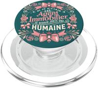 Cadeau Agent Immobilier Femme PopSockets PopGrip pour MagSafe