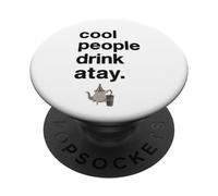 Cadeau Amateurs Thé à la Menthe Marocain Drôle Atay Humour PopSockets PopGrip Adhésif