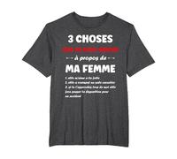 Cadeau Amoureux Copain Humoristique Humour Couple Jalousie T-Shirt, Homme Grandes Tailles, Chiné Foncé, 3X Tall