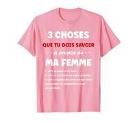 Cadeau Amoureux Copain Humoristique Humour Couple Jalousie T-Shirt, Homme, Rose, 3XL