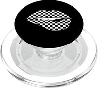 Cadeau Amusant à Carreaux Noirs et Blancs pour Femme PopSockets PopGrip pour MagSafe