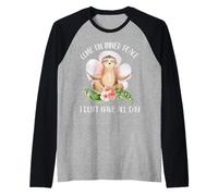 Cadeau Amusant avec Inscription « Come on Inner Peace » Manche Raglan
