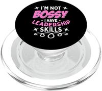 Cadeau Amusant avec Inscription « I'm Not Bossy I Have Leadership Skills » PopSockets PopGrip pour MagSafe