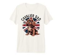 Cadeau Amusant Cavalier King Charles Spaniel pour Chiens Papas T-Shirt Haut de Gamme