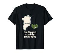 Cadeau Amusant de Blague géographique du Groenland Islande T-Shirt