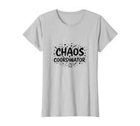 Cadeau Amusant de gestionnaire de Bureau coordinateur du Chaos T-Shirt, Femme, Argent, XL