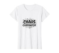Cadeau Amusant de gestionnaire de Bureau coordinateur du Chaos T-Shirt, Femme, Blanc, 3XL