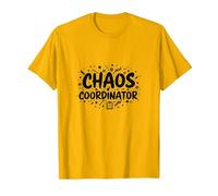Cadeau Amusant de gestionnaire de Bureau coordinateur du Chaos T-Shirt, Homme, Doré Vif, L
