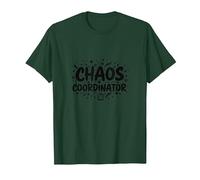 Cadeau Amusant de gestionnaire de Bureau coordinateur du Chaos T-Shirt, Homme, Vert Forêt, M
