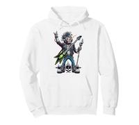Cadeau Amusant de Joueur de Guitare Rockstar Robot pour Homme et Femme Sweat à Capuche