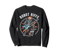 Cadeau Amusant de Joueur de Guitare Rockstar Robot pour Homme et Femme Sweatshirt