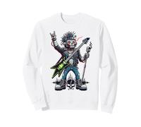 Cadeau Amusant de Joueur de Guitare Rockstar Robot pour Homme et Femme Sweatshirt