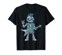 Cadeau Amusant de Joueur de Guitare Rockstar Robot pour Homme et Femme T-Shirt