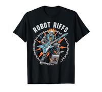 Cadeau Amusant de Joueur de Guitare Rockstar Robot pour Homme et Femme T-Shirt