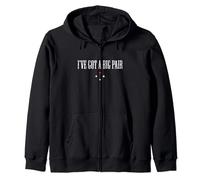 Cadeau amusant de poker « I've Got a Big Pair Tee » pour les joueurs de cartes Sweat à Capuche