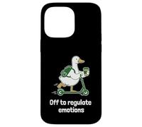 Cadeau Amusant de thérapie d'oie pour réguler Les émotions Coque pour iPhone 14 Pro Max