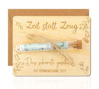 Cadeau amusant en bois avec tubes à essai, cadeau pour anniversaire, mariage, Noël, cérémonie de jeunesse, 13 x 10 cm