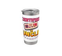 Cadeau amusant et amusant pour oncle de la part d'un neveu, nièce, garçons et filles Gobelet isotherme en acier inoxydable double paroi