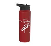 Cadeau amusant Excuse Me I'm Speaking Kamala Harris Stainless Steel Insulated Water Bottle