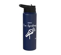 Cadeau amusant Excuse Me I'm Speaking Kamala Harris Stainless Steel Insulated Water Bottle