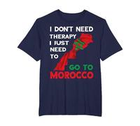Cadeau Amusant i Don't Need Therapy i Just Need to go to marocain T-Shirt, Homme Grandes Tailles, Bleu Marine, 2X Tall