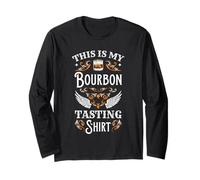 Cadeau Amusant pour Amateur de Whisky avec Inscription « This is My Bourbon Tasting » Manche Longue